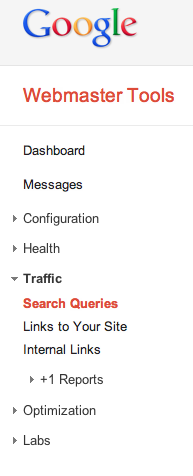 Google Webmaster Tools Search Queries
